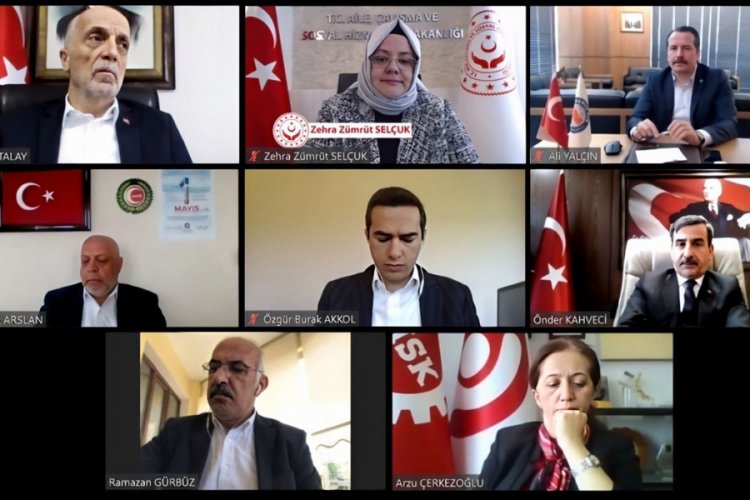 Bakan Sel&ccedil;uk, konfederasyonların genel başkan ve temsilcileriyle g&ouml;r&uuml;şt&uuml;