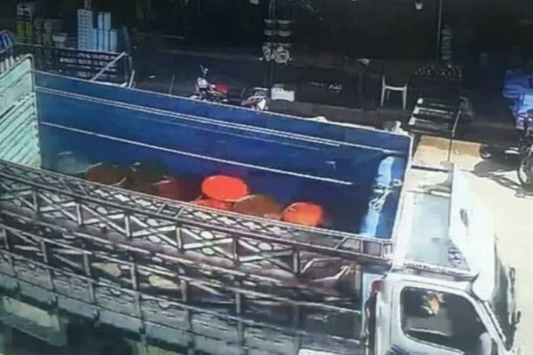 Afrin'de 42'den fazla kişiyi &ouml;ld&uuml;ren bomba y&uuml;kl&uuml; tankerin fotoğrafı yayınlandı