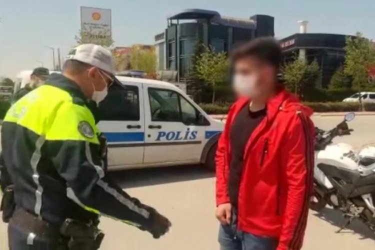 Drift yapan 20 yaşın altındaki kişiye hem trafik hem 'koronavir&uuml;s' cezası