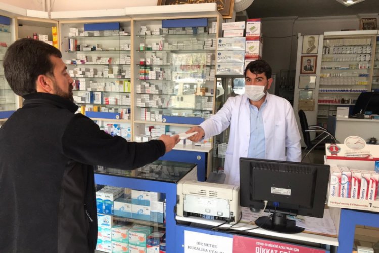 34 bin kişiye maske teslimi yapıldı