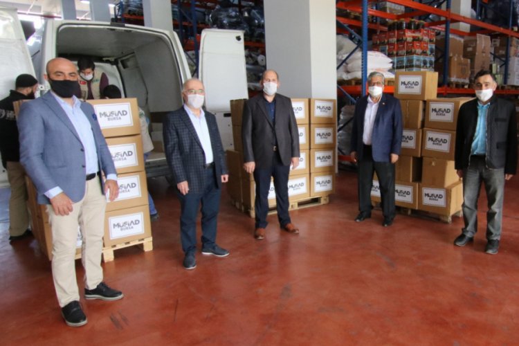M&Uuml;SİAD Bursa Şubesi yardımlarını s&uuml;rd&uuml;r&uuml;yor