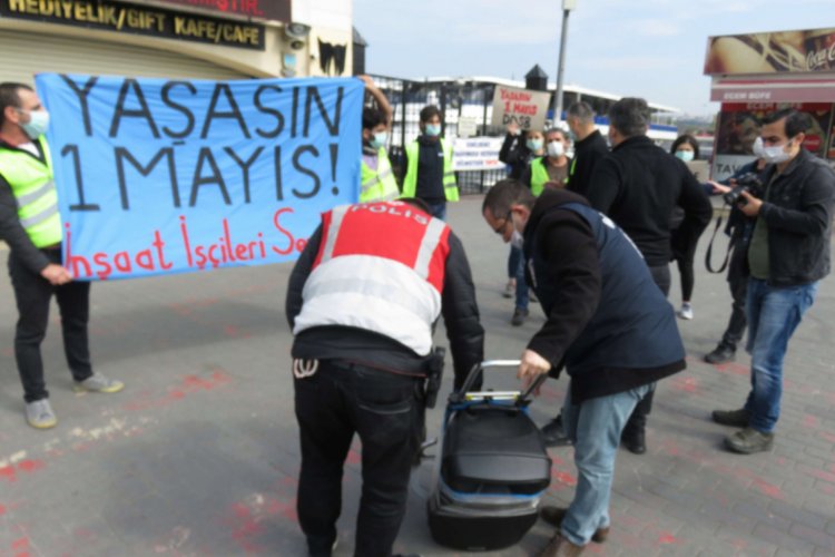 Kadık&ouml;y'de izinsiz 1 Mayıs g&ouml;sterisine g&ouml;zaltı