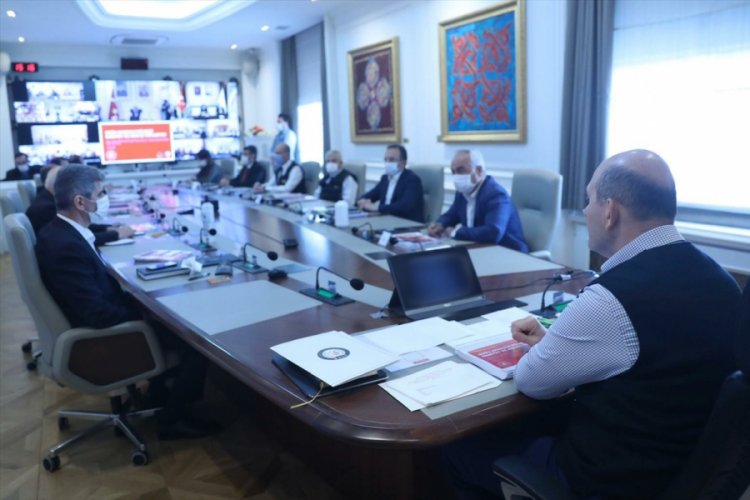 Bakan Soylu'nun başkanlığında g&uuml;venlik toplantısı yapıldı
