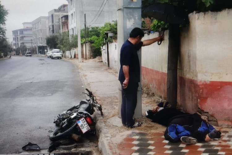 Motosiklet ile kamyon &ccedil;arpıştı