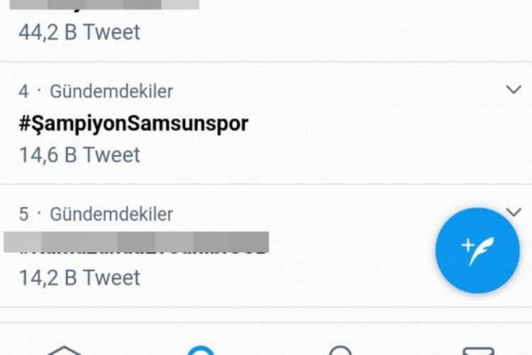 "Şampiyon Samsunspor" kısa s&uuml;rede g&uuml;ndem oldu