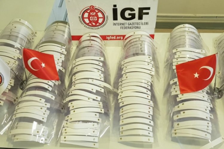 İnternet Gazetecileri Federasyonu'ndan gazetecilere siperlik maske desteği