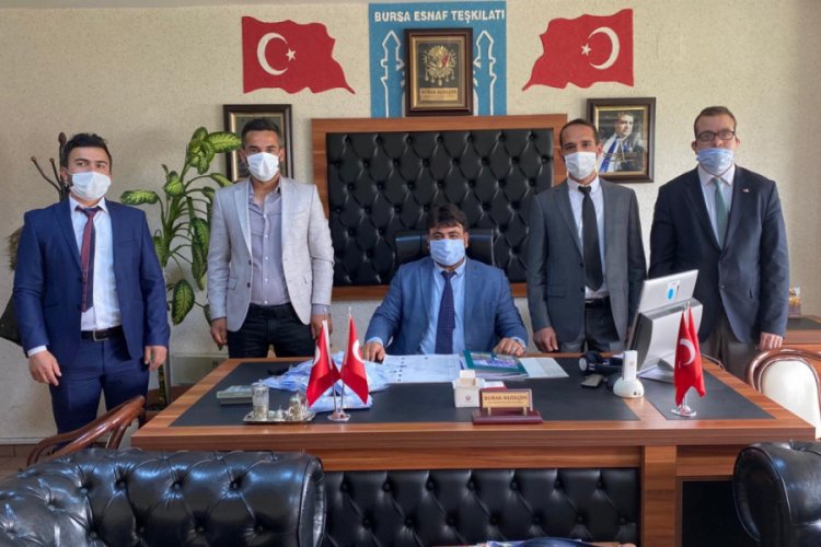 Bursa'da esnafa maske desteği! (&Ouml;ZEL HABER)