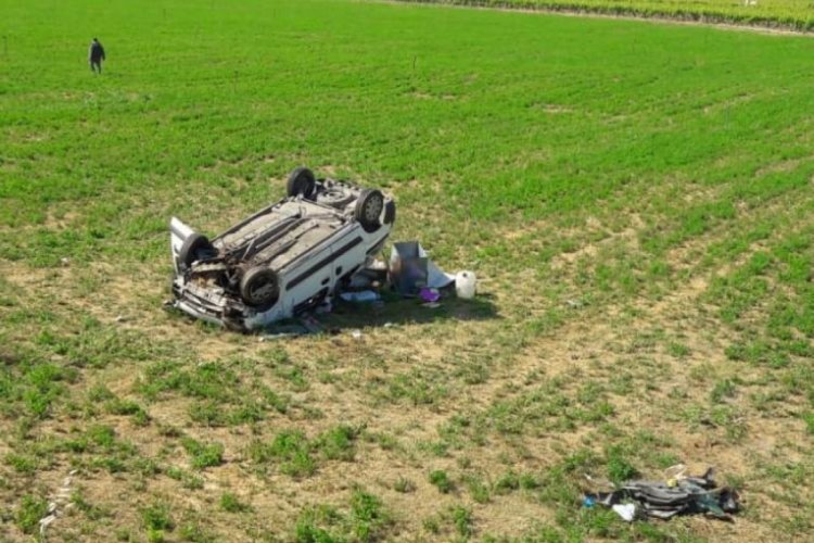 Taklalar atan ara&ccedil; tarlaya d&uuml;şt&uuml;
