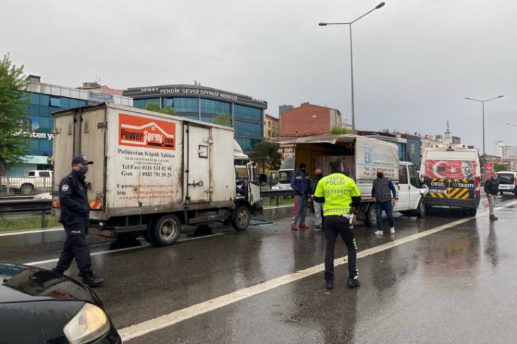 D-100 Karayolu'nda zincirleme kaza