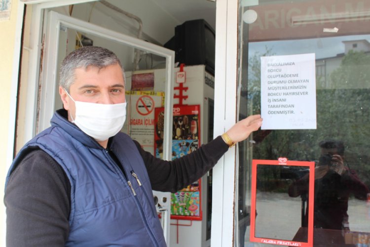 Gizli hayırsever 10 bin TL'lik borcu kapattı