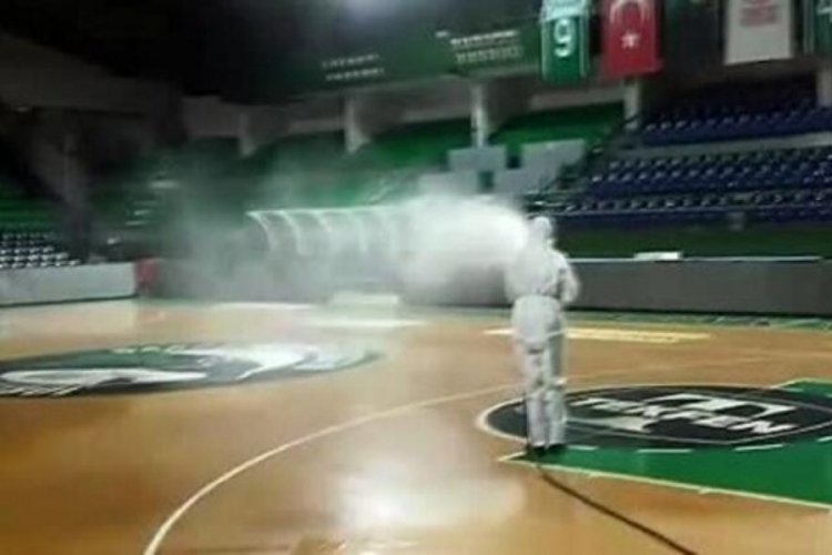 Ayhan Şahenk dezenfekte edildi