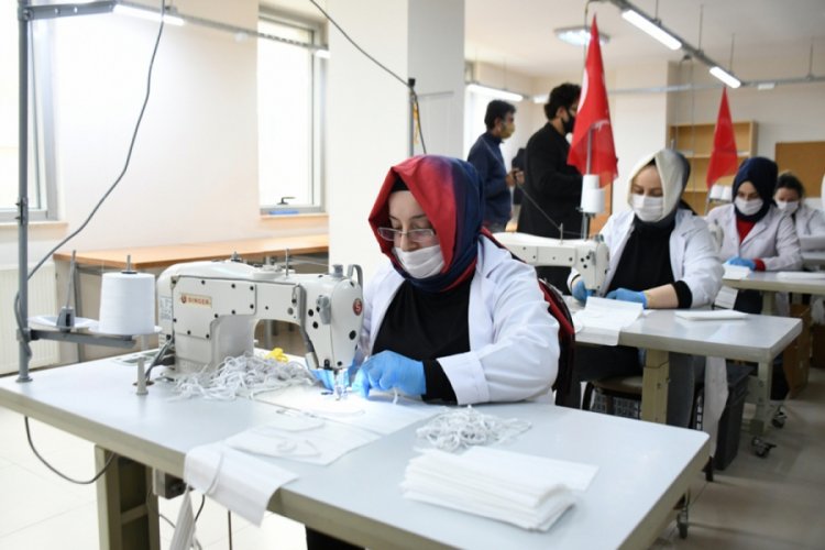 Bursa İneg&ouml;l Belediyesi'nde hedef 1 milyon maske