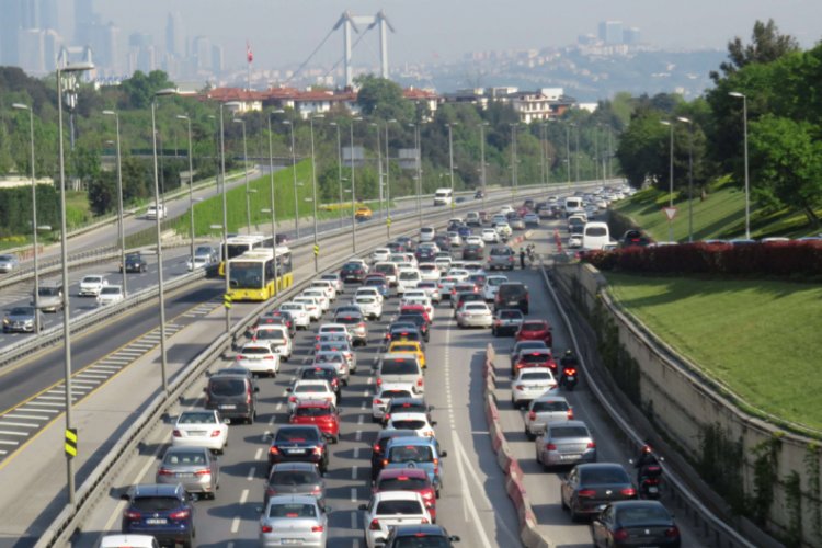 15 Temmuz Şehitler K&ouml;pr&uuml;s&uuml;'nde trafik yoğunluğu