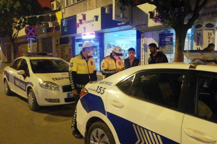Bursa'da kısıtlamanın ardından ilk ceza kesildi