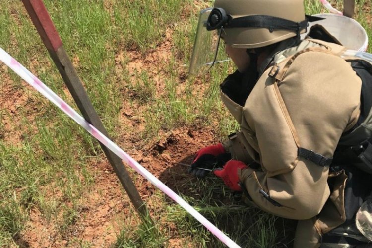 Suriye sınırında 21 anti personel mayını imha edildi