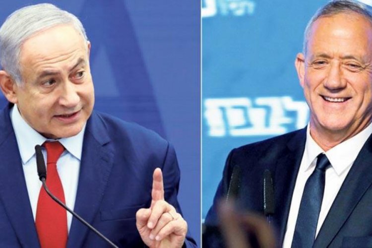 İsrail'de Netanyahu-Gantz h&uuml;k&uuml;meti karşıtı g&ouml;steri