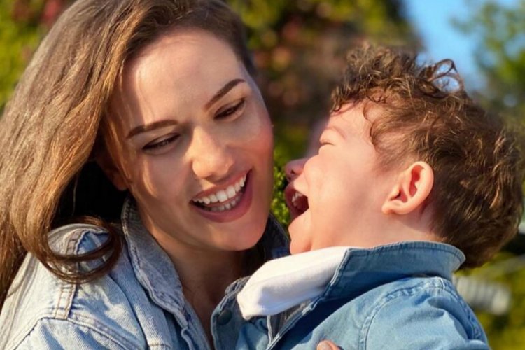 Fahriye Evcen'in oğlu Karan sosyal medyayı salladı