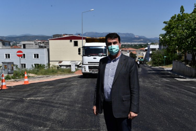 Bursa Osmangazi'de boş kalan yollar asfaltlanıyor