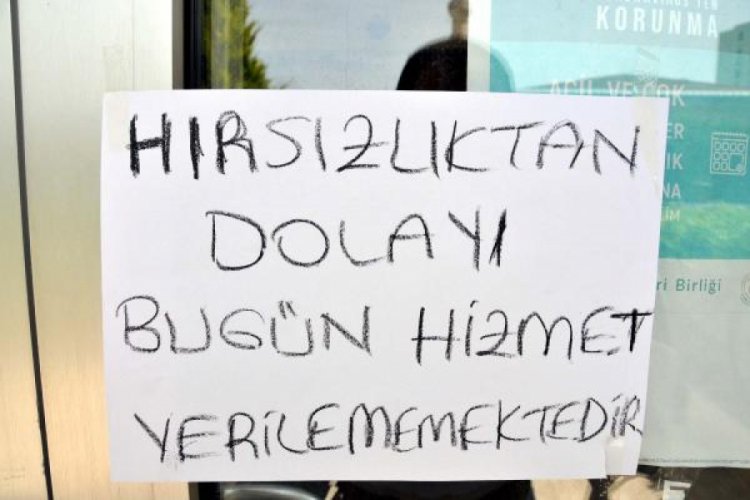 Aile sağlığı merkezinde hırsızlık şoku!