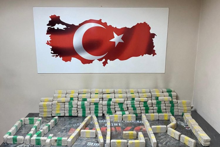 Piyasa değeri 12 milyon lira olan 167 kilo eroin ele ge&ccedil;irildi