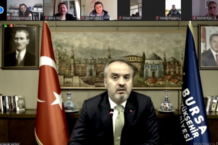 T&Uuml;GİAD Bursa Şubesi'nin online toplantısına Başkan Aktaş da katıldı