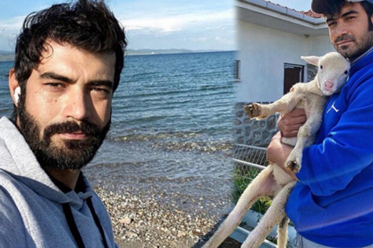 Murat &Uuml;nalmış kuzuyla poz verdi