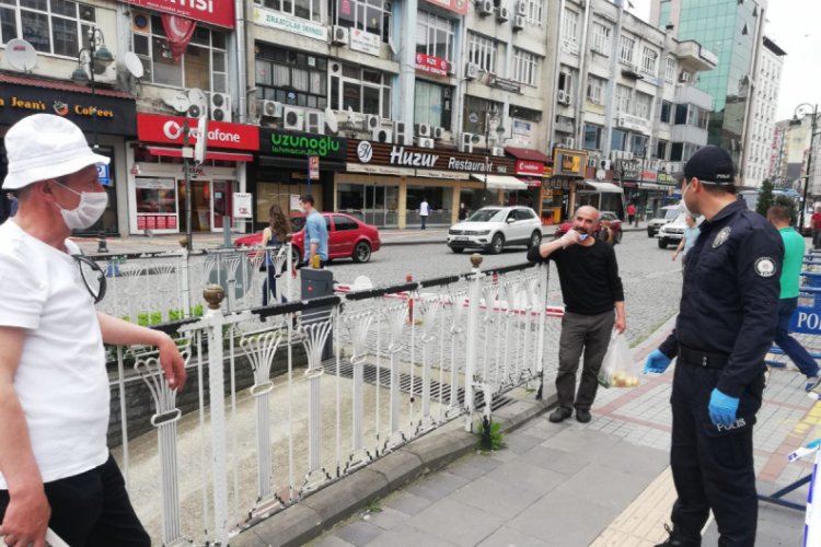 Drone ile 'sosyal mesafe' ve 'maske' denetimi