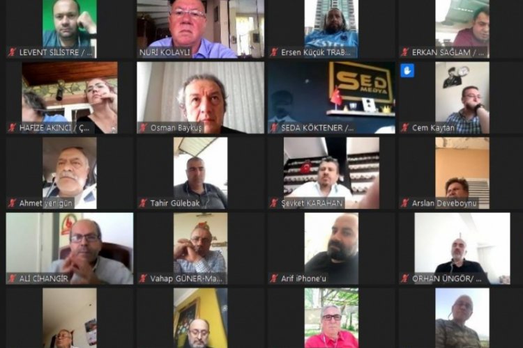 T&uuml;rkiye Gazeteciler Konfederasyonu 20. Başkanlar Kurulu video konferansta buluştu