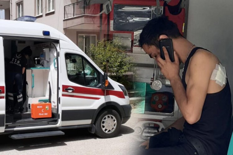 Sinir krizi ge&ccedil;iren kadın tartıştığı kocasını bı&ccedil;akladı