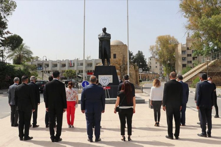 19 Mayıs Atat&uuml;rk'&uuml; Anma Gen&ccedil;lik ve Spor Bayramı KKTC'de kutlandı