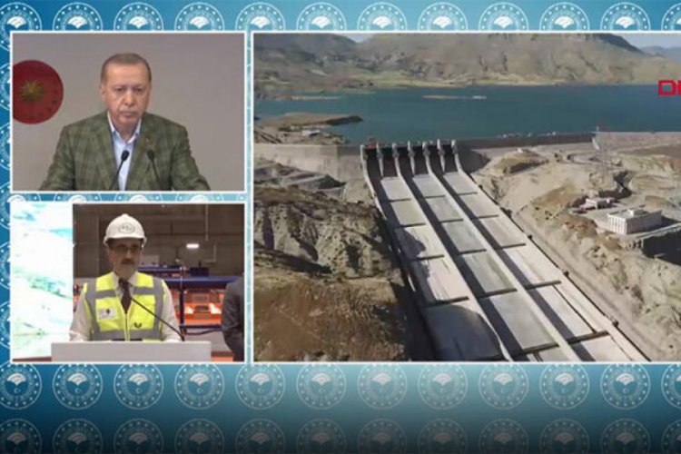Ilısu Barajı'nda &uuml;retim başladı! Erdoğan: En g&uuml;zel cevap işte bu muhteşem eserdir