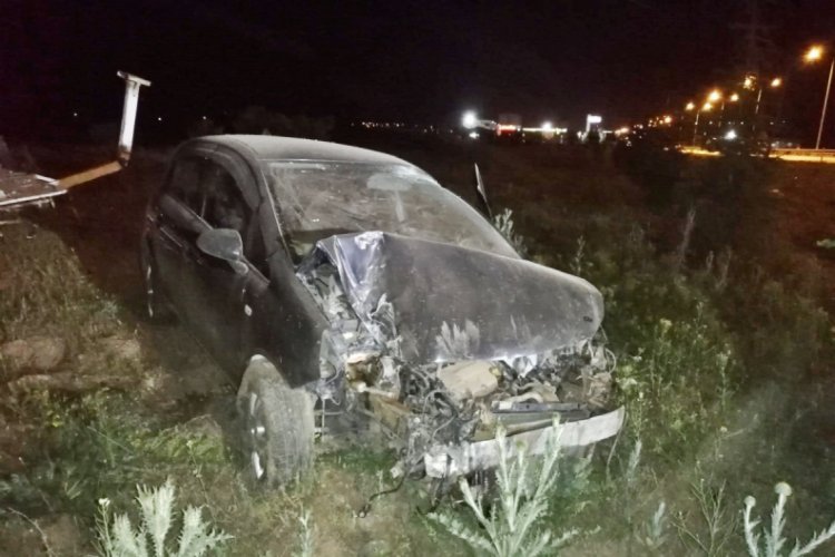 Sahur vakti meydana gelen kazada polis memuru yaralandı