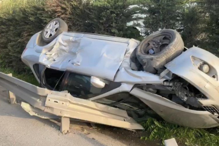Takla atan ara&ccedil;tan burnu bile kanamadan &ccedil;ıktı