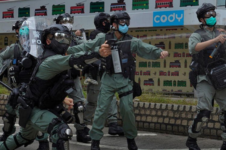 Hong Kong'da &Ccedil;in'in yeni g&uuml;venlik yasa tasarısı protesto edildi