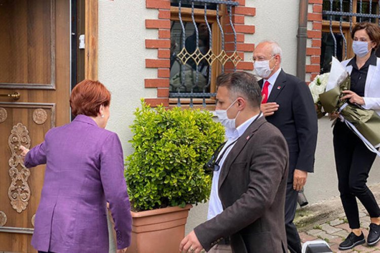 Kılı&ccedil;daroğlu ve İmamoğlu'ndan Akşener'e bayram ziyareti