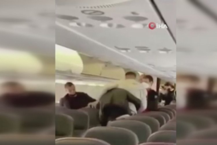 Yolcu u&ccedil;ağında sosyal mesafe kavgası