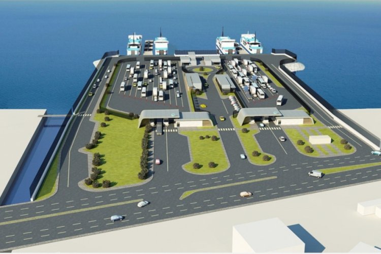 Gelibolu Yeni Feribot Terminali'nde deniz taş dolgusuna başlanıyor
