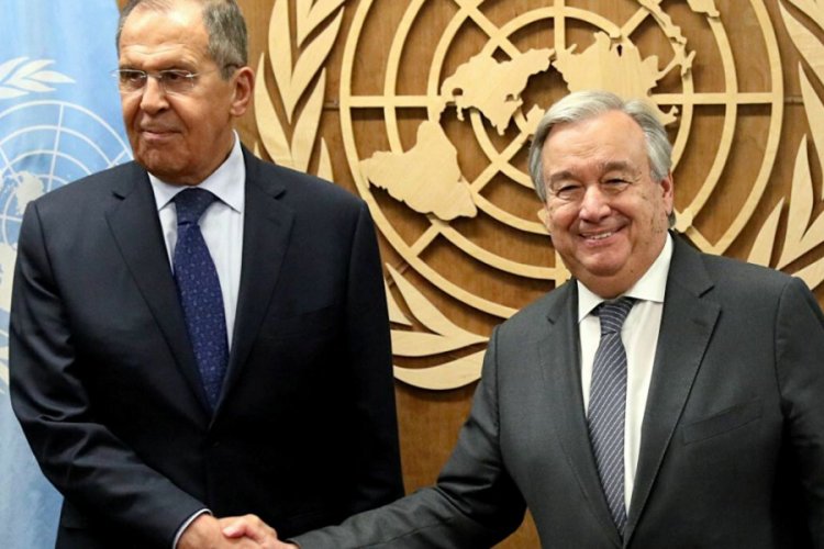 Lavrov ve BM Genel Sekreteri Guterres g&ouml;r&uuml;şt&uuml;