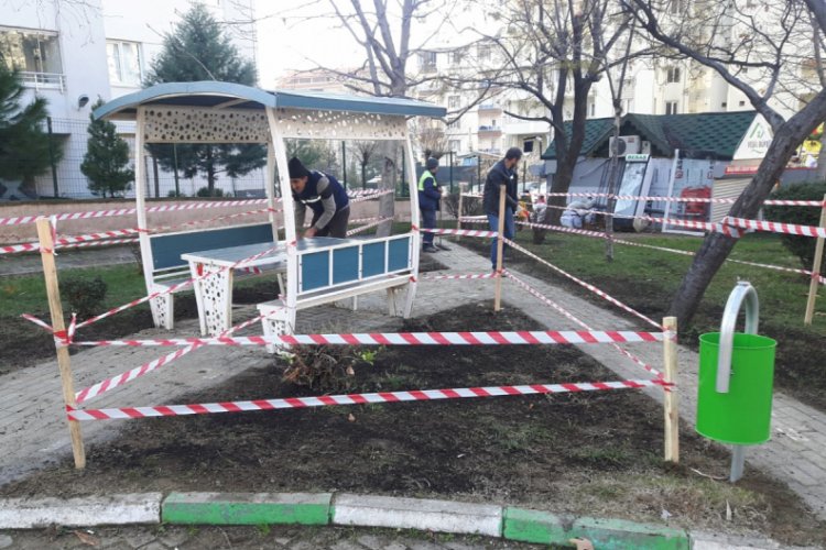 Bursa'da parklara normalleşme bakımı