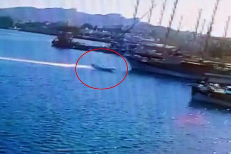Emir'in öldüğü bot kazası kamerada