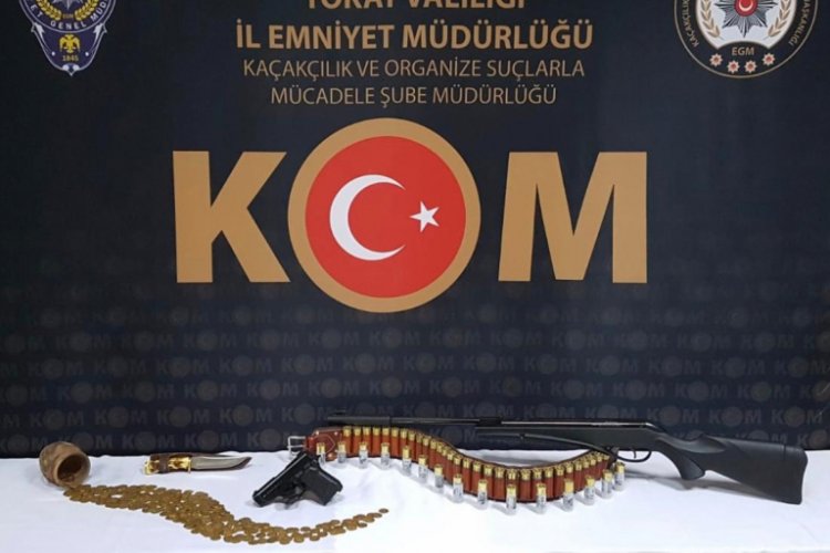 Tokat'ta 300 tarihi sikke ele ge&ccedil;irildi
