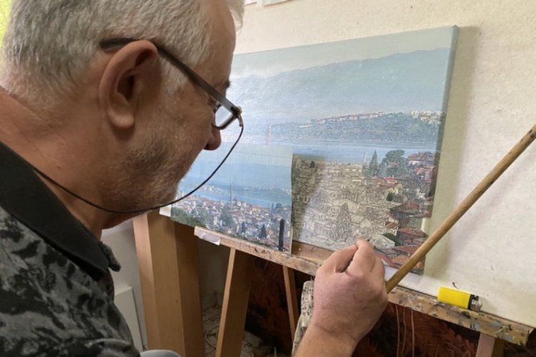 Tarihe kayıt i&ccedil;in Bursa'yı resmediyor