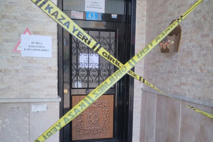 Konya'da 2 apartman Kovid-19 tedbirleri kapsamında karantinaya alındı