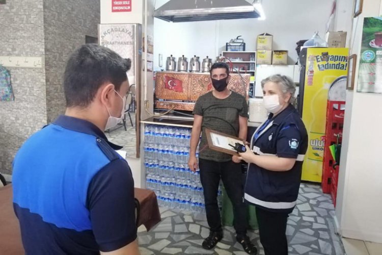 Bursa Yıldırım'da esnafa denetim ve bilgilendirme