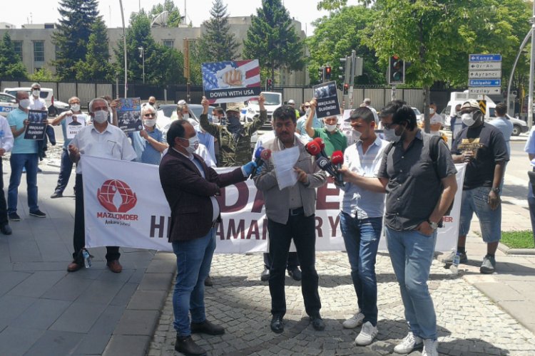 ABD B&uuml;y&uuml;kel&ccedil;iliği &ouml;n&uuml;nde 'George Floyd' protestosu