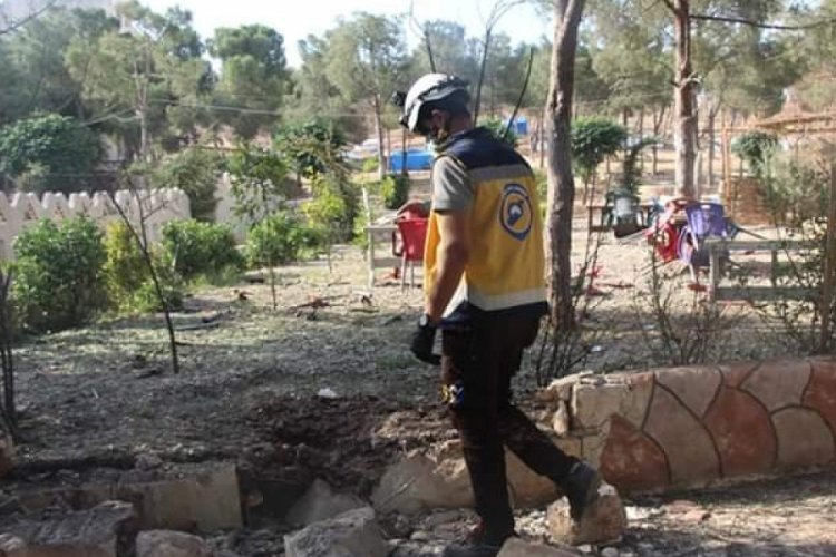 Afrin'de &ccedil;ocuk parkında patlama: 2 yaralı