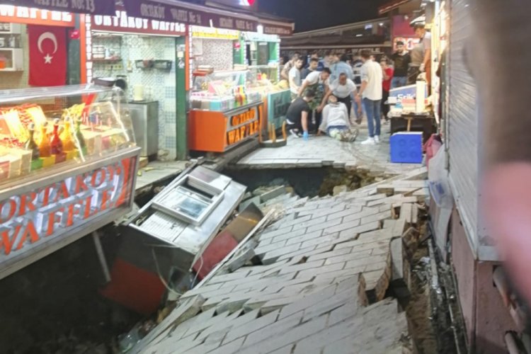 Ortaköy'de kumpircilerin olduğu sokak çöktü - Bursada Bugün ...