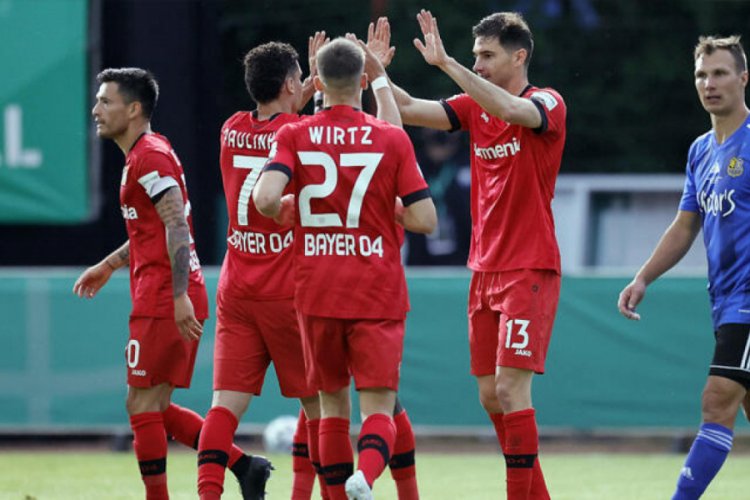 Almanya Kupası'nda ilk finalist Bayer Leverkusen oldu