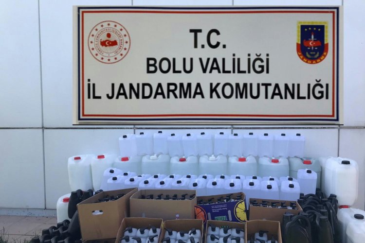 Bin 100 litre sahte dezenfektan ele ge&ccedil;irildi