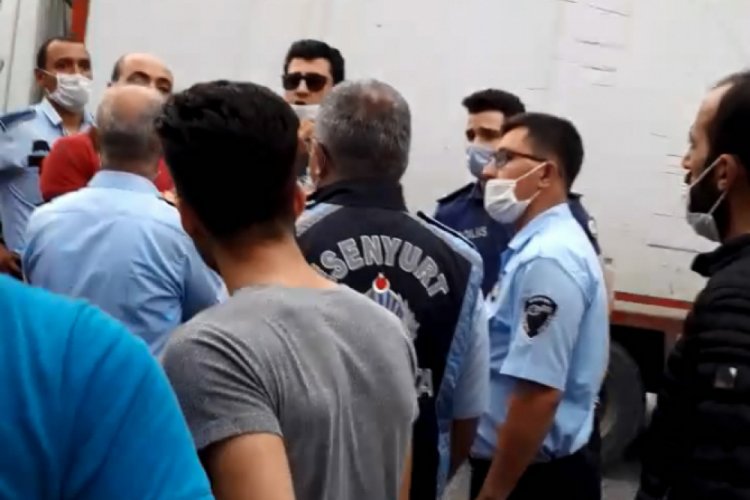 Zabıta uyardı, pazarcılar tepki g&ouml;sterdi